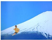 CASIO EXILIM EX-Z400 - Skiing down a big mountain! - 1