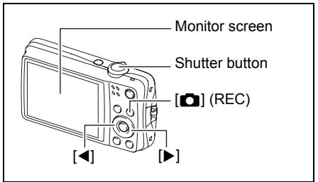 CASIO EXILIM EX-Z550 - Use [<] or [>] to select Auto recording mode. - 2
