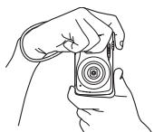 CASIO EXILIM EX-Z550 - Holding the Camera Correctly - 2