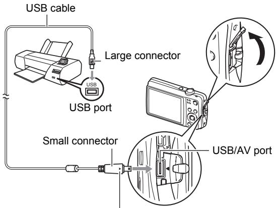 CASIO EXILIM EX-Z550 - Connecting the Camera to a Printer - 1
