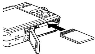 CASIO EXILIM EX-Z600 - To insert a memory card into the camera - 2