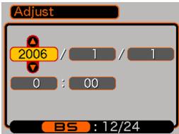 CASIO EXILIM EX-Z600 - Set the current date and the time. - 1