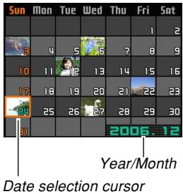 CASIO EXILIM EX-Z600 - Displaying the Calendar Screen - 1