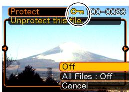 CASIO EXILIM EX-Z600 - To protect a single file - 2