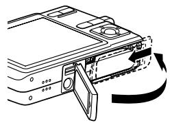 CASIO EXILIM EX-Z600 - To insert a memory card into the camera - 5