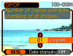 CASIO EXILIM EX-Z600 - To configure print settings for all images - 1