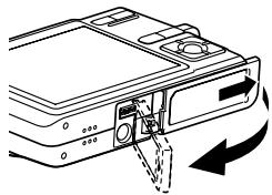 CASIO EXILIM EX-Z600 - To insert a memory card into the camera - 1