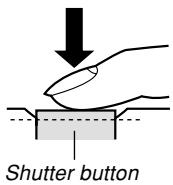 CASIO EXILIM EX-Z600 - Press the shutter button half way to focus the image. - 1