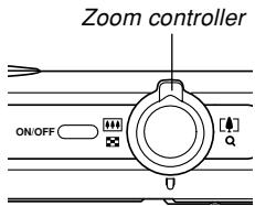 CASIO EXILIM EX-Z600 - In the REC mode, move the zoom controller left or right to zoom. - 1