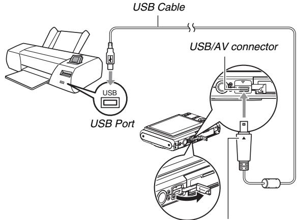 CASIO EXILIM EX-Z65 - ■ Printing on a Printer that Supports PictBridge or USB DIRECT-PRINT - 1