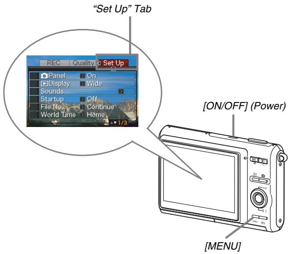CASIO EXILIM EX-Z65 - Press [▲] to select "Format" and then press [SET]. - 1