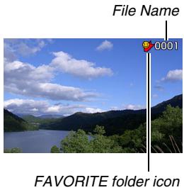 CASIO EXILIM EX-Z65 - Viewing Snapshots in the FAVORITE Folder - 1