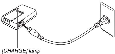 CASIO EXILIM EX-Z65 - Plug the battery charger into a household power outlet. - 1