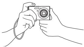 CASIO EXILIM EX-Z65 - Holding the Camera Correctly - 1