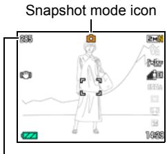 CASIO EXILIM EX-Z650 - Press [☐] (REC) to turn on the camera. - 1