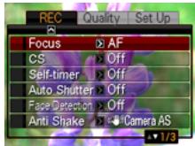 CASIO EXILIM EX-Z650 - ■ Example Menu Screen Operation - 1
