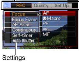 CASIO EXILIM EX-Z80 - ■ Example Menu Screen Operation - 3