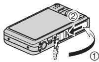 CASIO EXILIM EX-Z80 - Close the battery cover. - 1