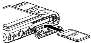CASIO EXZ6-EX-Z7 - To insert a memory card into the camera - 2