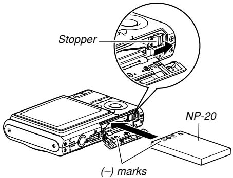 CASIO EXZ6-EX-Z7 - To load the battery - 2