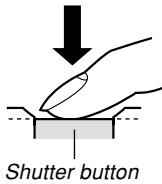 CASIO EXZ6-EX-Z7 - After making sure that the image is focused properly, press the shutter button the rest of the way down to record. - 1