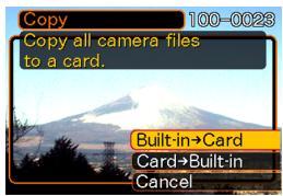 CASIO EXZ6-EX-Z7 - To copy all the files in built-in memory to a memory card - 1