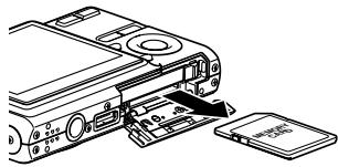 CASIO EXZ6-EX-Z7 - To replace the memory card - 1