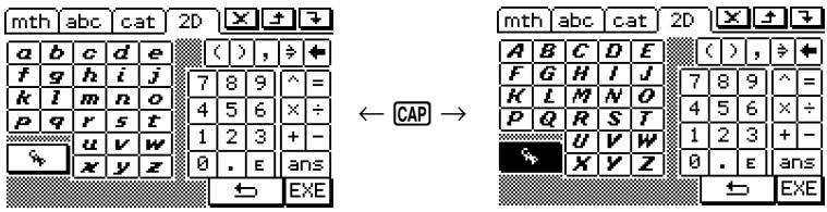 CASIO CLASSPAD 300,  CLASSPAD 330 - • VAR key set - 1
