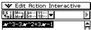 CASIO CLASSPAD 300,  CLASSPAD 330 - - To factorize from the Interactive menu - 1