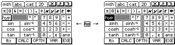 CASIO CLASSPAD 300,  CLASSPAD 330 - - TRIG key set - 1