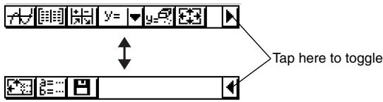 CASIO CLASSPAD 300,  CLASSPAD 330 - ■ Toggling between Multiple Toolbars - 1