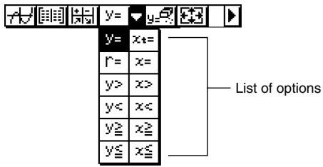 CASIO CLASSPAD 300,  CLASSPAD 330 - ■ Toolbar Buttons - 1