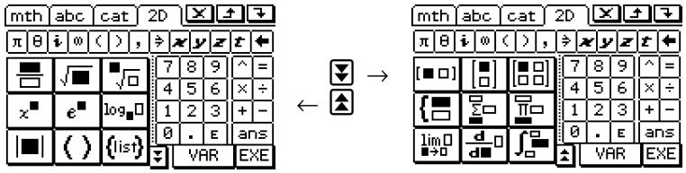 CASIO CLASSPAD 300,  CLASSPAD 330 - - Initial 2D keyboard key set - 1