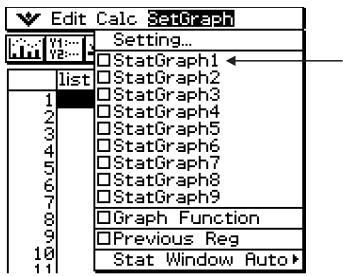CASIO CLASSPAD 300,  CLASSPAD 330 - Using Check Boxes - 3