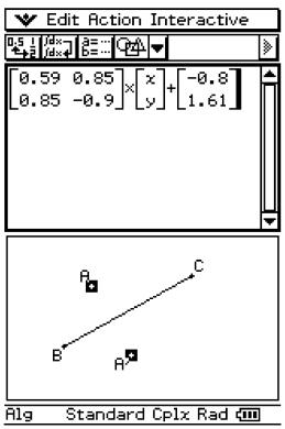 CASIO CLASSPAD 300,  CLASSPAD 330 - ■ Dragging a Figure from the Geometry Window to the Work Area - 3