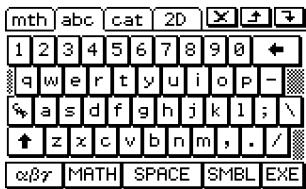 CASIO CLASSPAD 300,  CLASSPAD 330 - - Alphabet (abc) Keyboard - 1