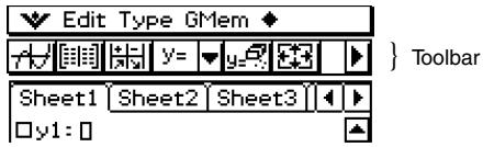 CASIO CLASSPAD 300,  CLASSPAD 330 - Using the Toolbar - 1