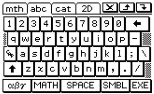 CASIO CLASSPAD 300,  CLASSPAD 330 - - Initial alphabet (abc) keyboard key set - 1