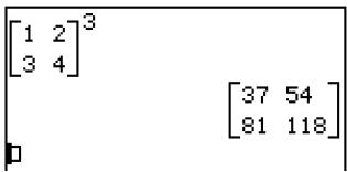 CASIO CLASSPAD 300,  CLASSPAD 330 - ■ Raising a Matrix to a Specific Power - 2