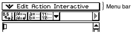 CASIO CLASSPAD 300,  CLASSPAD 330 - Using the Menu Bar - 1
