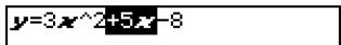 CASIO CLASSPAD 300,  CLASSPAD 330 - - To cut characters - 1