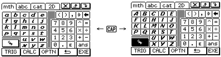 CASIO CLASSPAD 300,  CLASSPAD 330 - • VAR key set - 1
