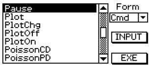 CASIO CLASSPAD 300,  CLASSPAD 330 - - To use the catalog (cat) keyboard - 2