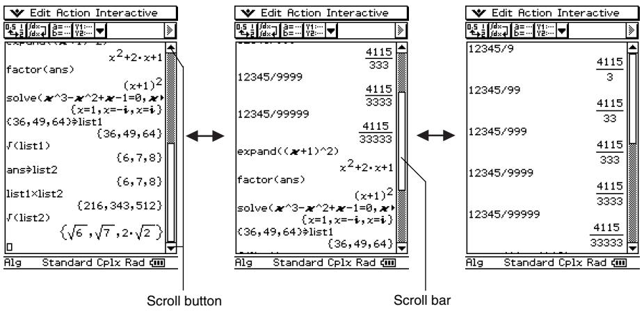CASIO CLASSPAD 300,  CLASSPAD 330 - Viewing Calculation History Contents - 1