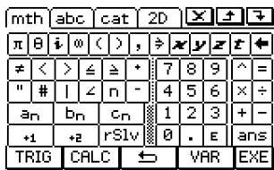 CASIO CLASSPAD 300,  CLASSPAD 330 - - OPTN key set - 1
