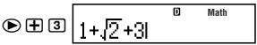CASIO FX-500ES - Math Format Input Examples - 6