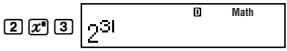 CASIO FX-500ES - Math Format Input Examples - 2