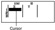 CASIO FX-500ES - Rules for Inputting Sample Data on the STAT Editor Screen - 1