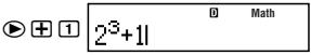 CASIO FX-500ES - Math Format Input Examples - 3
