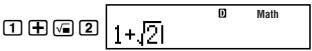 CASIO FX-500ES - Math Format Input Examples - 5